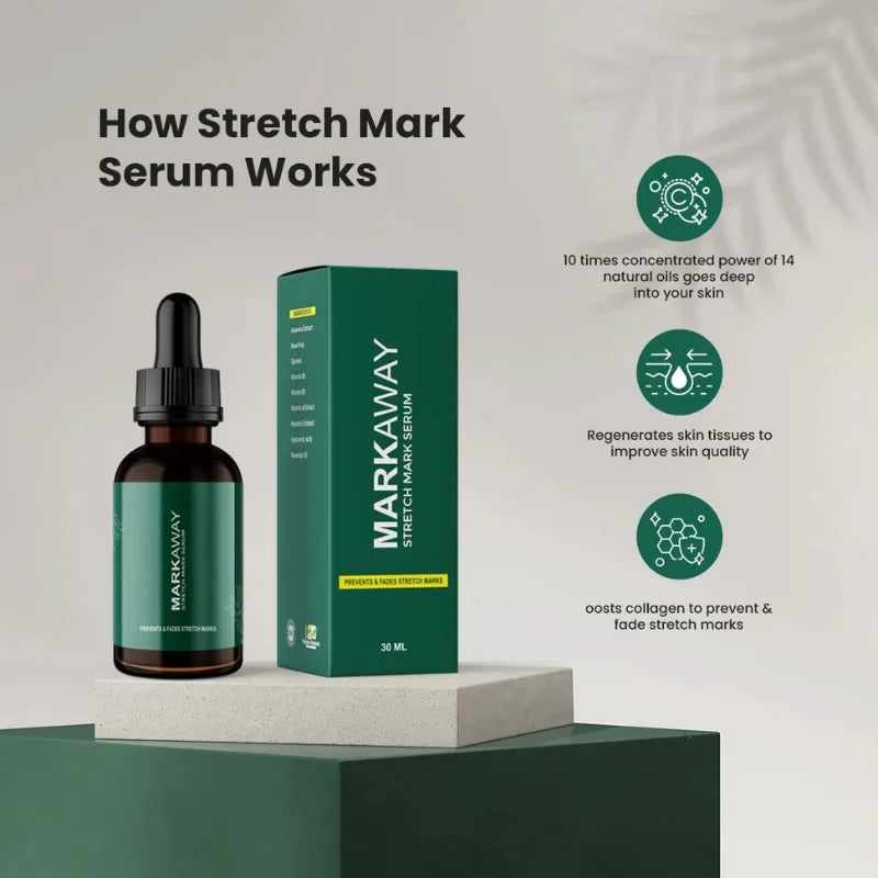 Markaway Stretch Mark Serum | For Scars & Skin Elasticity
