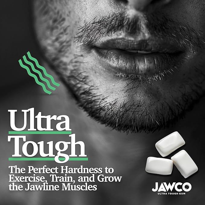 JAWCO Ultra-tough Jawline Chewing Gum | Get a Stronger